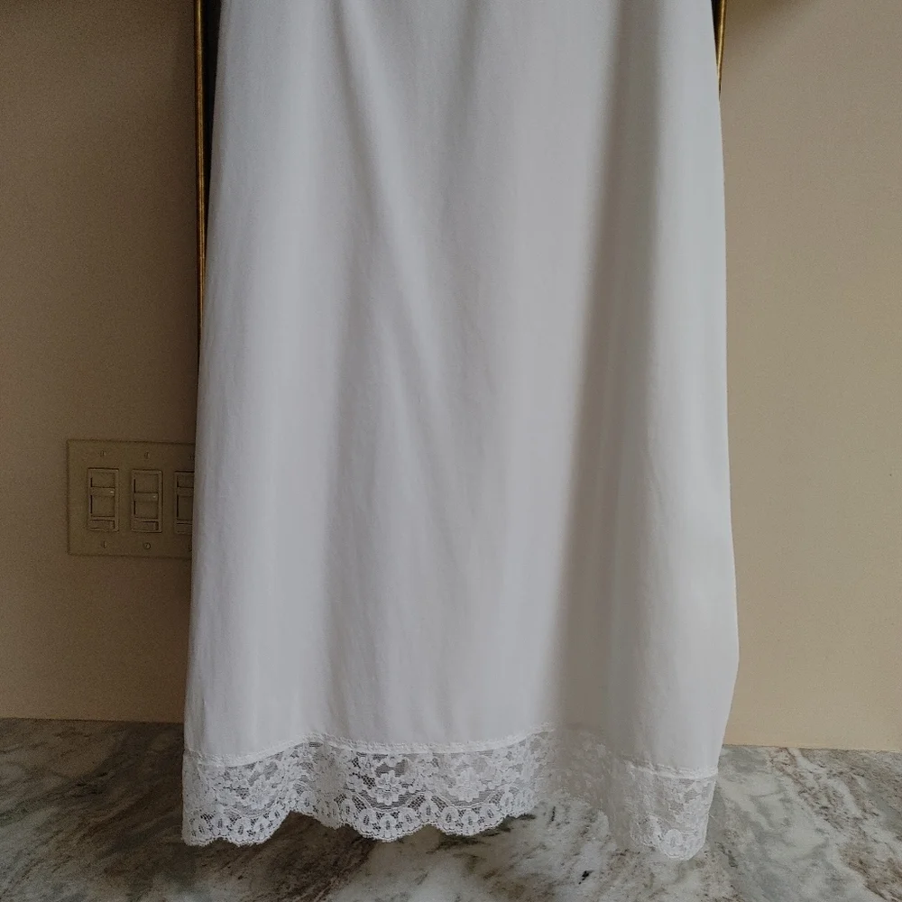 VTG Vassarette White Full Slip 36 - Picture 3 of 10